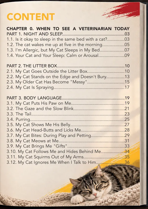 Sample page: table of contents